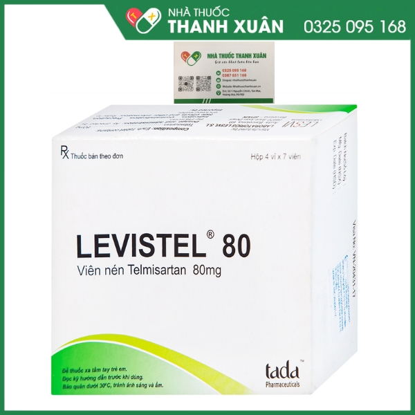 Levistel 80 - Điều trị tăng huyết áp vô căn, phòng ngừa bệnh tim mạch